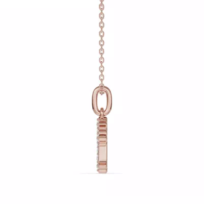 Grace Pavé Cross Lab Pendant