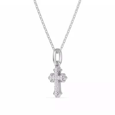 Grace Pavé Cross Pendant