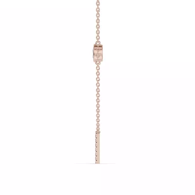Bezel Lab Diamond Pavé Initial Necklace - N