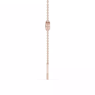 Bezel Diamond Gold Initial Necklace - Y