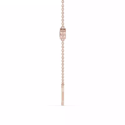 Bezel Diamond Gold Initial Necklace - Z