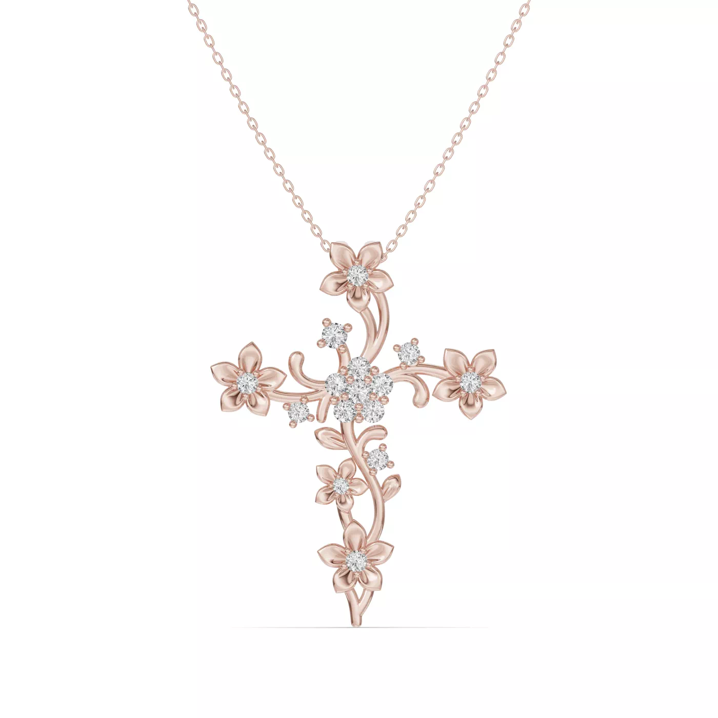Sacred Silhouette 14K Rose Gold Engagement Ring