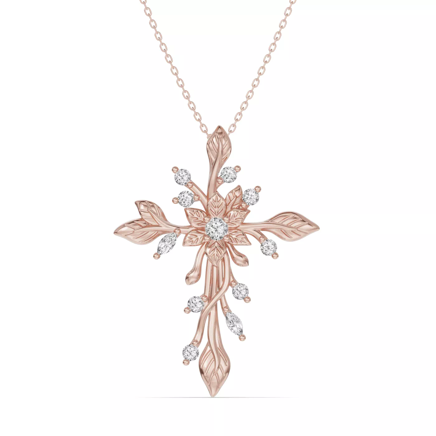 Sacred Silhouette 14K Rose Gold Engagement Ring