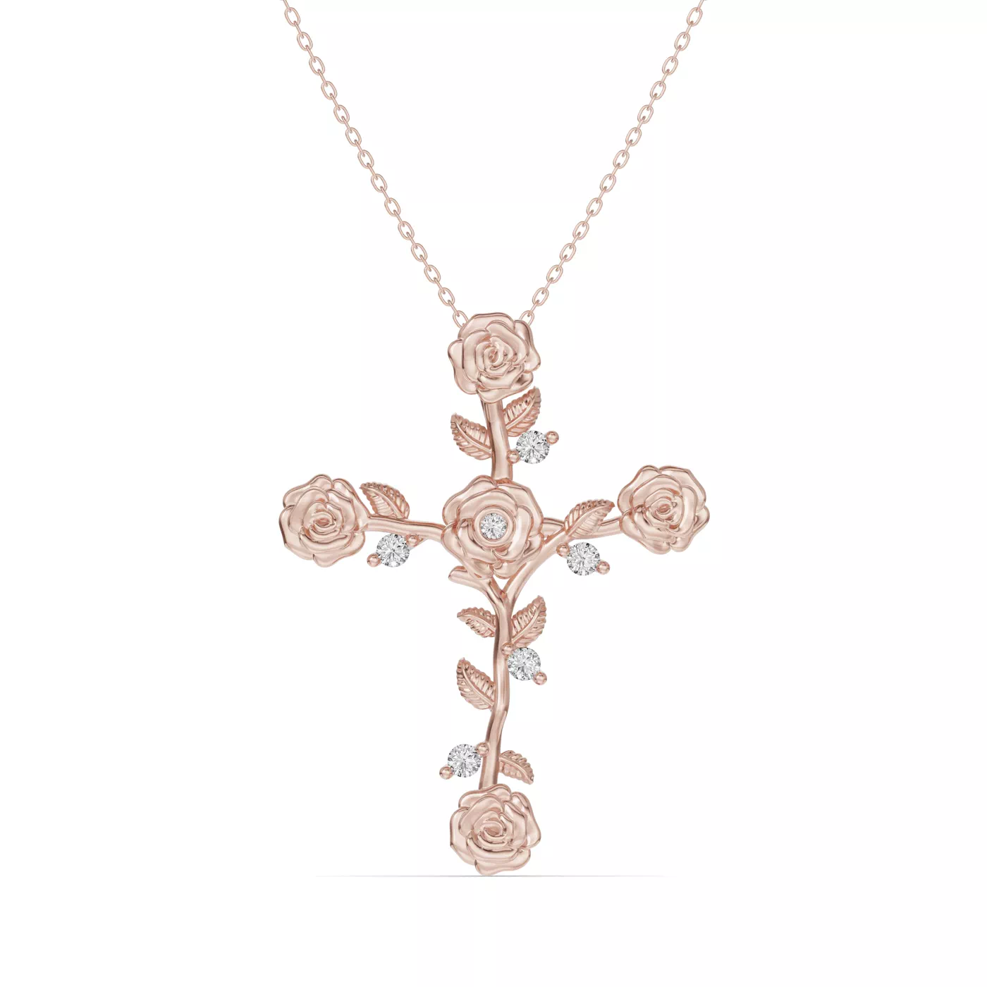 Sacred Silhouette 14K Rose Gold Engagement Ring