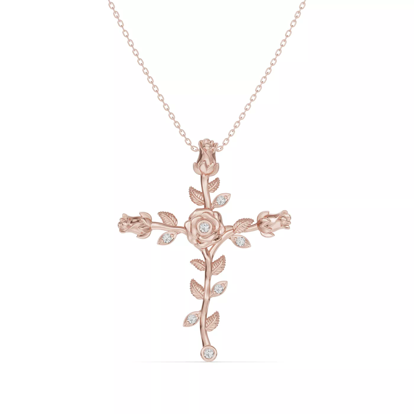 Sacred Silhouette 14K Rose Gold Engagement Ring
