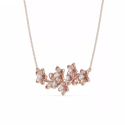 Blossom Lab Diamond Floral Necklace