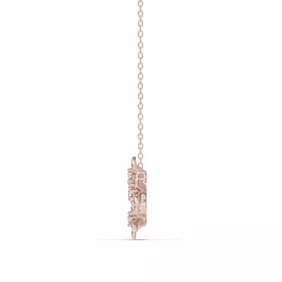 Blossom Lab Diamond Floral Necklace
