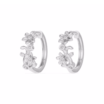 Vine Lab Diamond Hoop Earrings