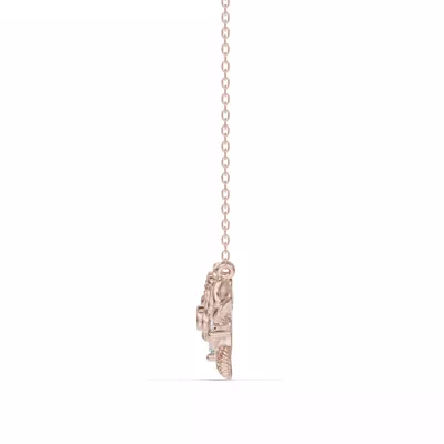 Rose Lab Diamond Necklace