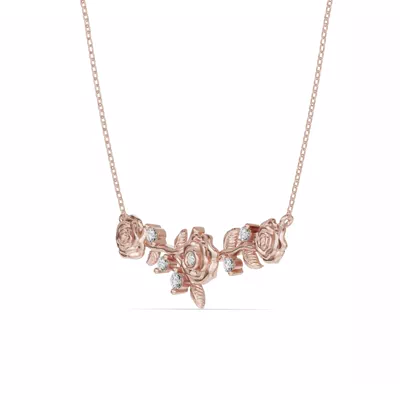 Rose Lab Diamond Necklace