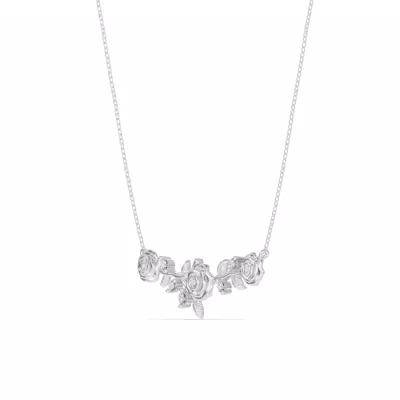 Rose Lab Diamond Necklace