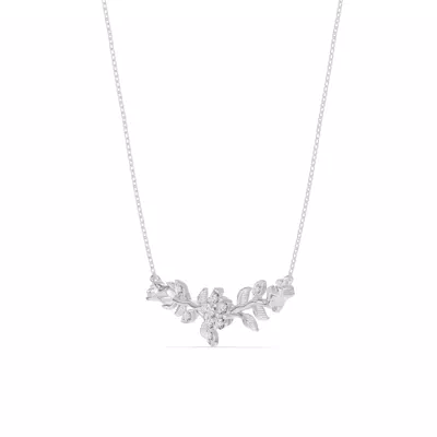 Rose Bud Diamond Necklace