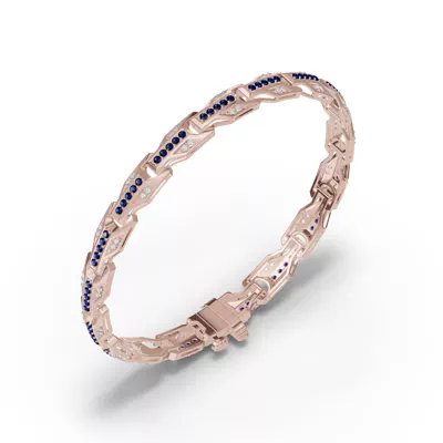 Ferma Lab Diamond & Sapphire Bracelet