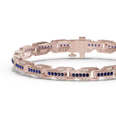 Ferma Diamond & Sapphire Bracelet