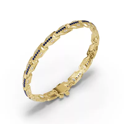 Ferma Diamond & Sapphire Bracelet