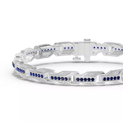 Ferma Diamond & Sapphire Bracelet
