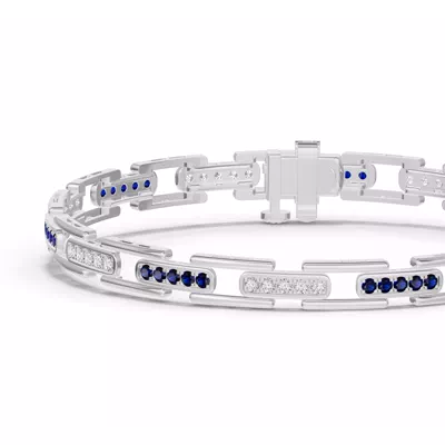 Corvella Diamond & Sapphire Bracelet