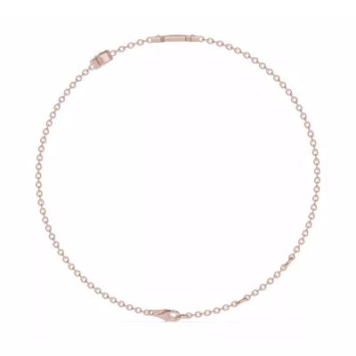 Bezel Lab Diamond Gold Initial Bracelet - A
