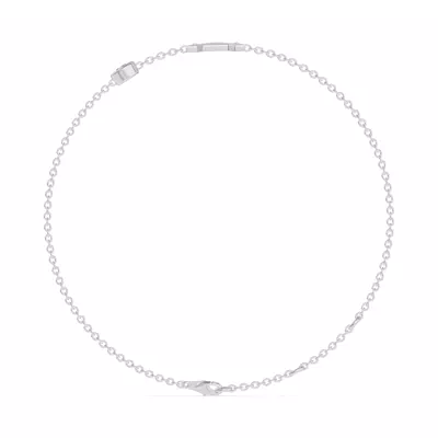 Bezel Lab Diamond Gold Initial Bracelet - A