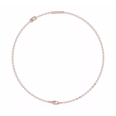 Bezel Diamond Gold Initial Bracelet - F
