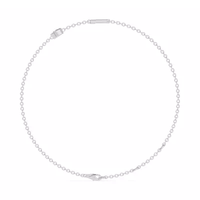 Bezel Diamond Gold Initial Bracelet - F