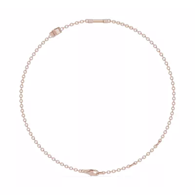 Bezel Lab Diamond Gold Initial Bracelet - H