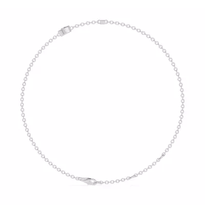 Bezel Lab Diamond Gold Initial Bracelet - I