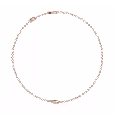 Bezel Diamond Gold Initial Bracelet - J
