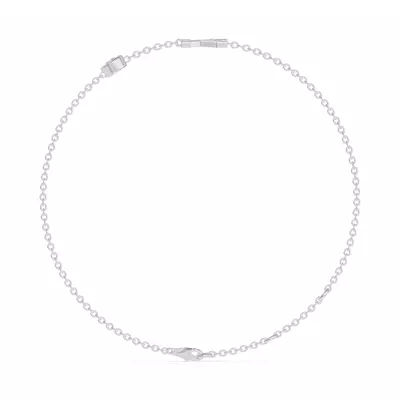 Bezel Diamond Gold Initial Bracelet - K