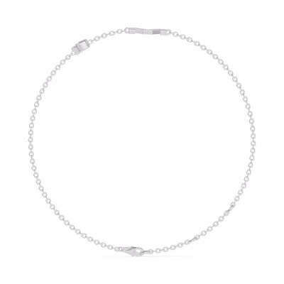 Bezel Lab Diamond Gold Initial Bracelet - M