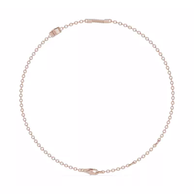 Bezel Lab Diamond Gold Initial Bracelet - N