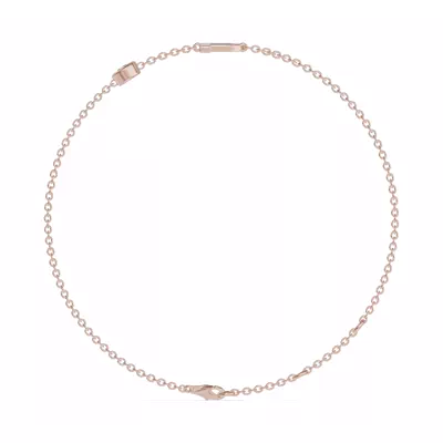 Bezel Lab Diamond Gold Initial Bracelet - P