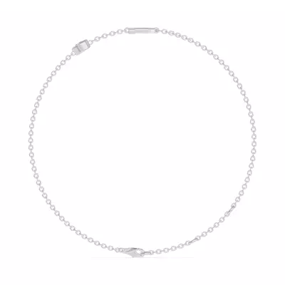 Bezel Lab Diamond Gold Initial Bracelet - P