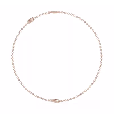 Bezel Lab Diamond Gold Initial Bracelet - T