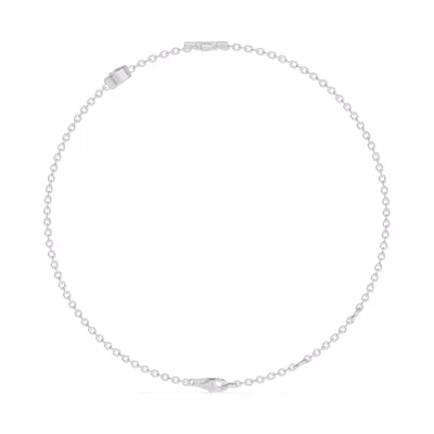 Bezel Lab Diamond Gold Initial Bracelet - T
