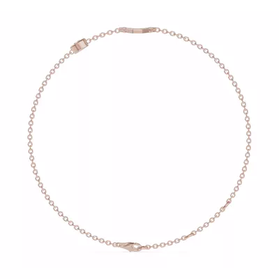 Bezel Diamond Gold Initial Bracelet - V