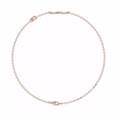 Bezel Lab Diamond Gold Initial Bracelet - W