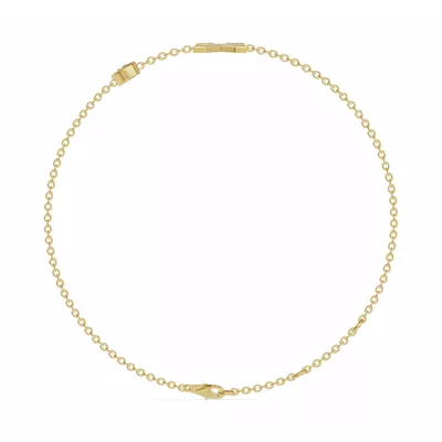Bezel Diamond Gold Initial Bracelet - X