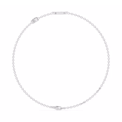 Bezel Diamond Pavé Initial Bracelet - A