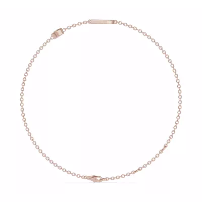 Bezel Diamond Pavé Initial Bracelet - D