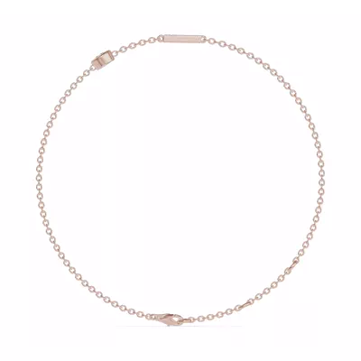 Bezel Lab Diamond Pavé Initial Bracelet - E
