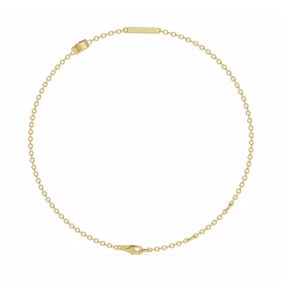 Bezel Lab Diamond Pavé Initial Bracelet - E
