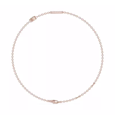 Bezel Lab Diamond Pavé Initial Bracelet - F