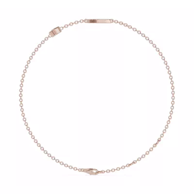 Bezel Lab Diamond Pavé Initial Bracelet - G