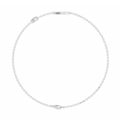 Bezel Lab Diamond Pavé Initial Bracelet - G