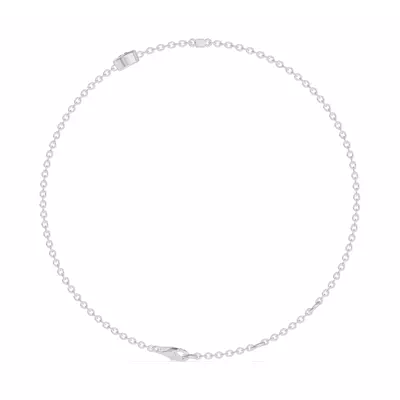 Bezel Lab Diamond Pavé Initial Bracelet - I