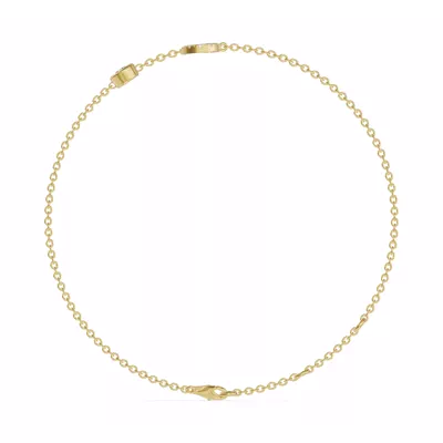 Bezel Lab Diamond Pavé Initial Bracelet - J