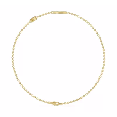 Bezel Lab Diamond Pavé Initial Bracelet - K