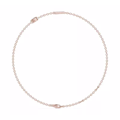 Bezel Lab Diamond Pavé Initial Bracelet - L