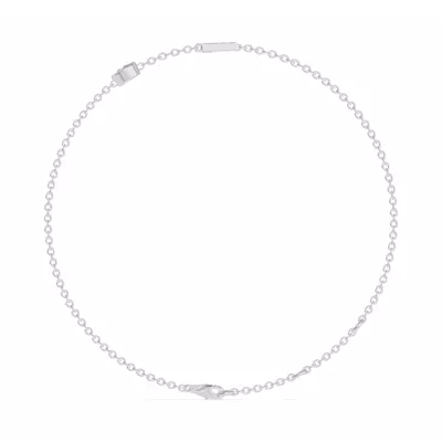 Bezel Lab Diamond Pavé Initial Bracelet - L